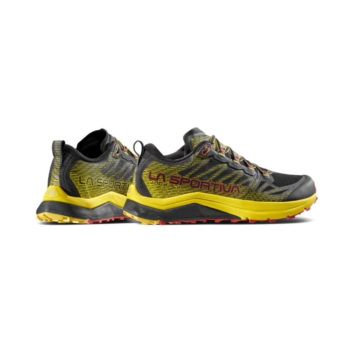La Sportiva Jackal II black yellow running shoes 