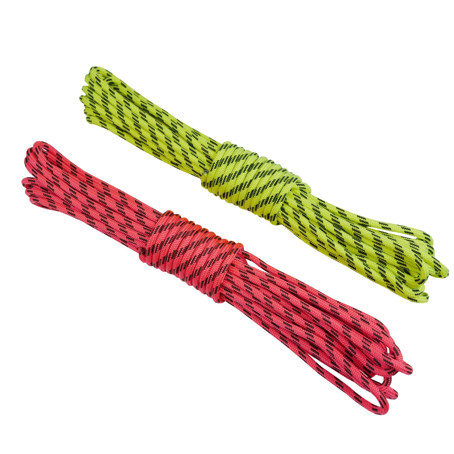2 sets of Rock + Run Accessory cord 4mm yellow and pink
