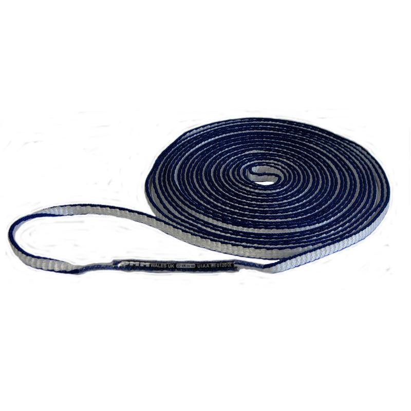 DMM Dyneema climbing sling 8mm x 400cm, shown coiled up 