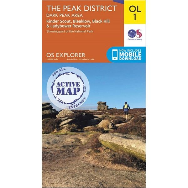 The Peak District - OS Explorer Map OL1 Active