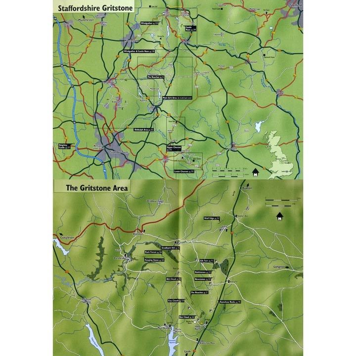 Staffordshire Grit The Roaches climbing guidebook, front cover