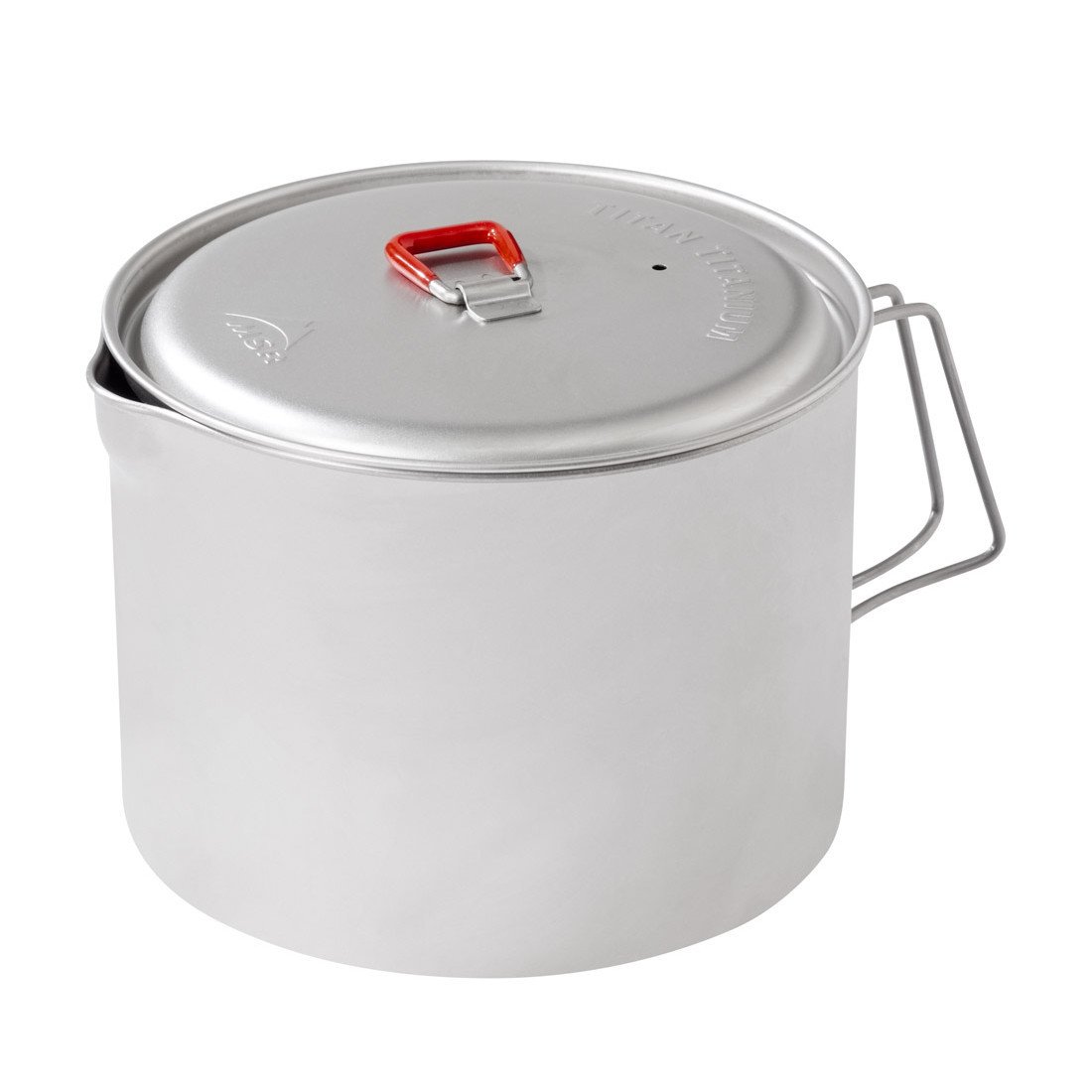 MSR Big Titan Kettle, camping cookware in silver colour