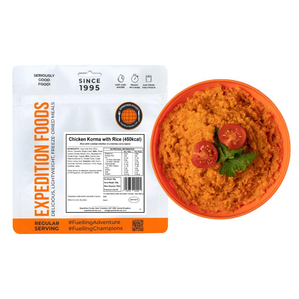 Expedition Foods Chicken Korma with Rice (450kcal)