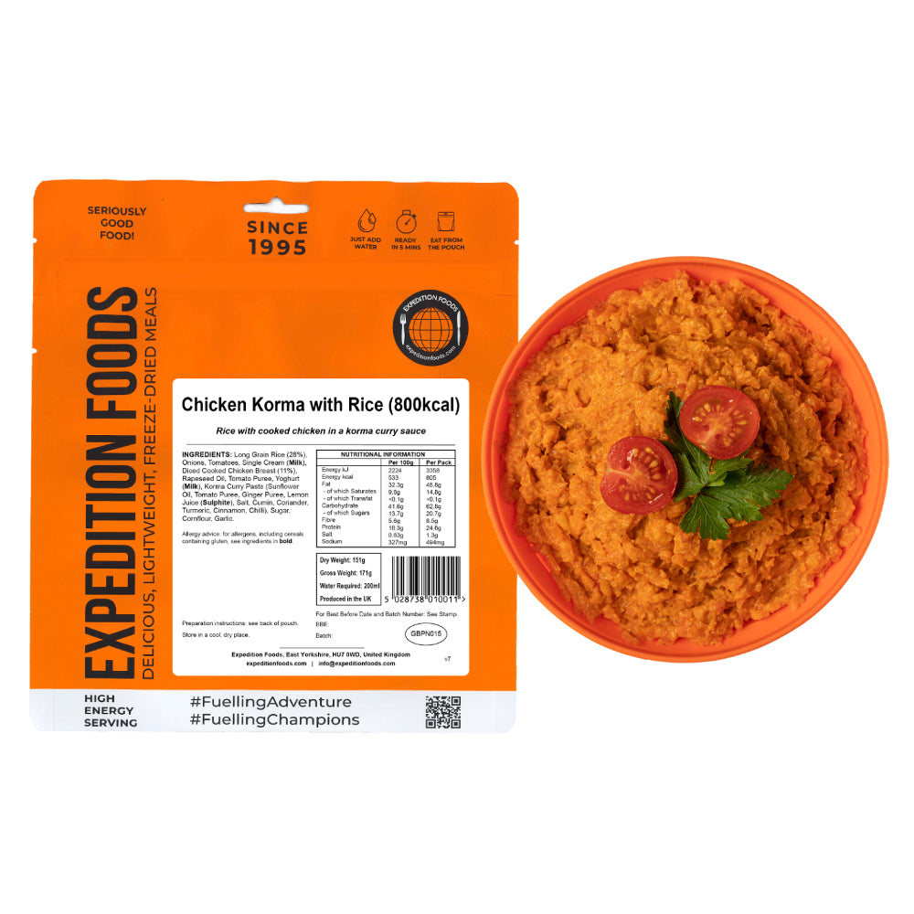 Expedition Foods Chicken Korma with Rice pack 800kcal