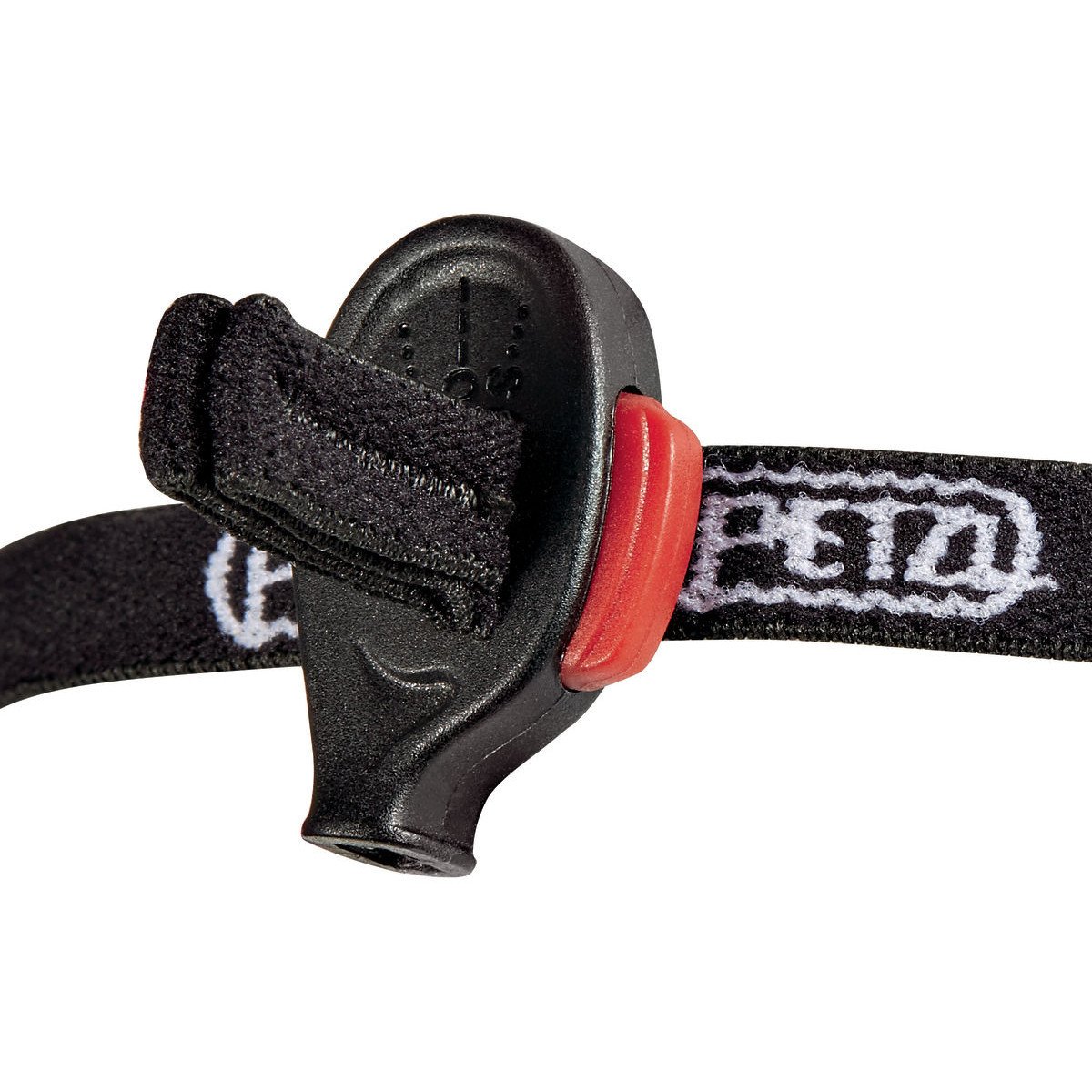 Petzl e+LITE head torch, close up of the reverse side of the lamp