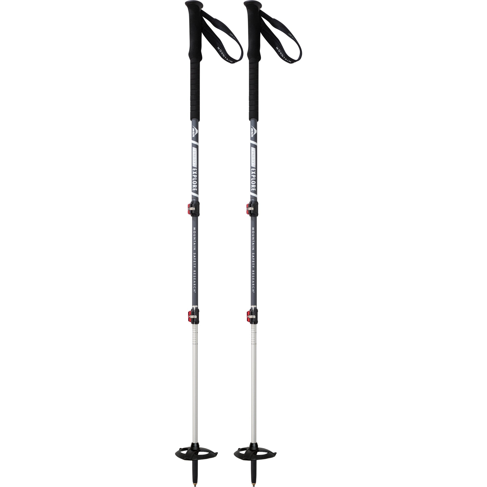 Pair of MSR Dynalock Explore trekking poles in Grey colour