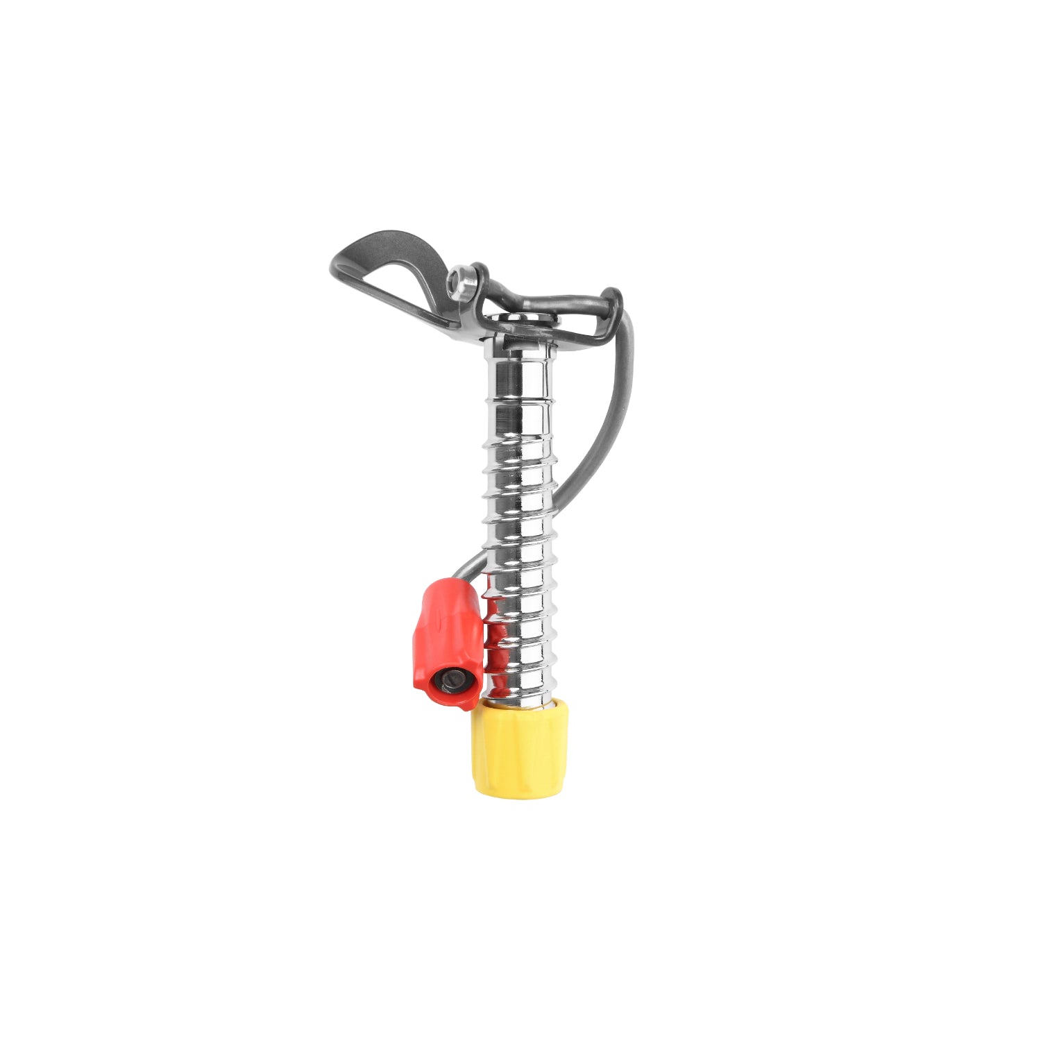 Grivel 360 Ice Screw Short, with silver screw and red tag