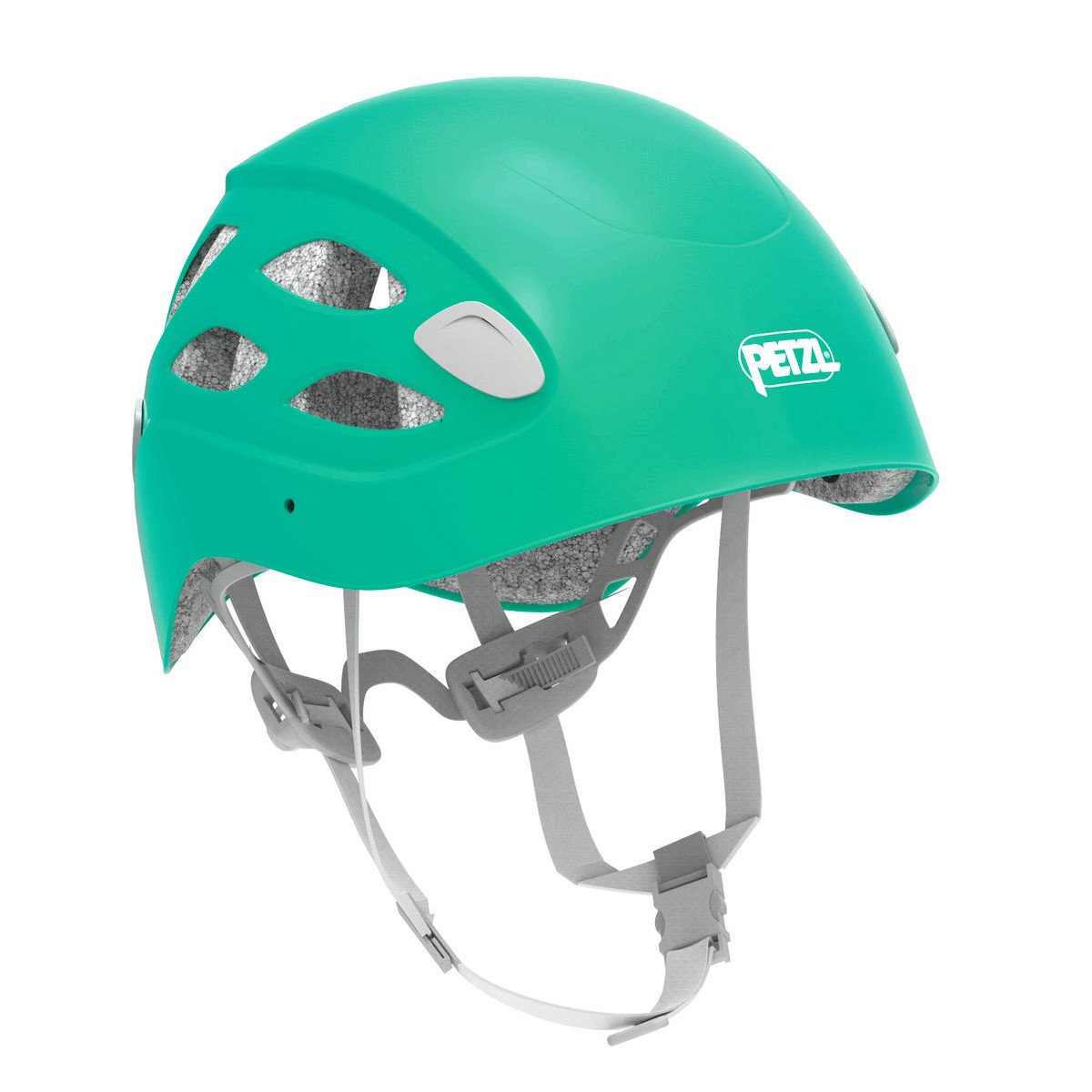 Petzl Borea multi-sport helmet, front/side view in Green colour