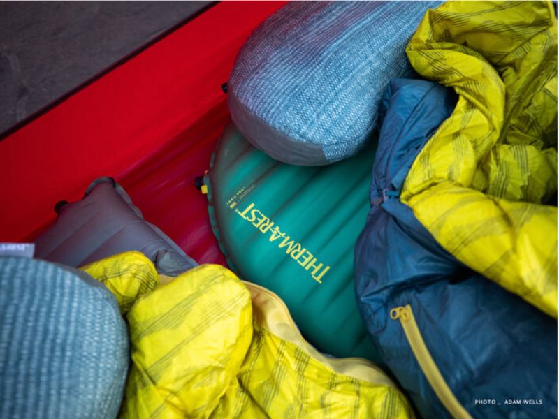 Thermarest Trail Pro under thermarest sleeping bags