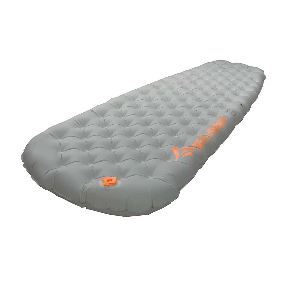 Sea to Summit Ether Light XT Insulated Mat, full view shown stood up, in grey colour