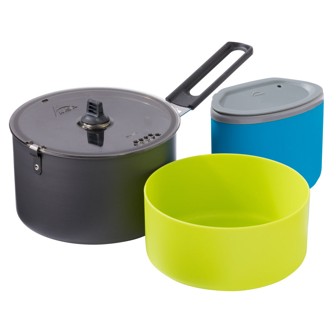 MSR Trail Lite Solo Cook Set, showing all components together