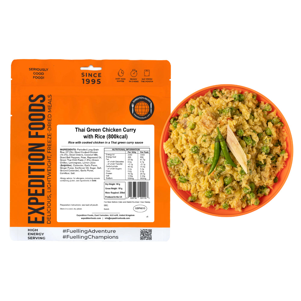Expedition Foods Thai Green Curry with Rice (800kcal)