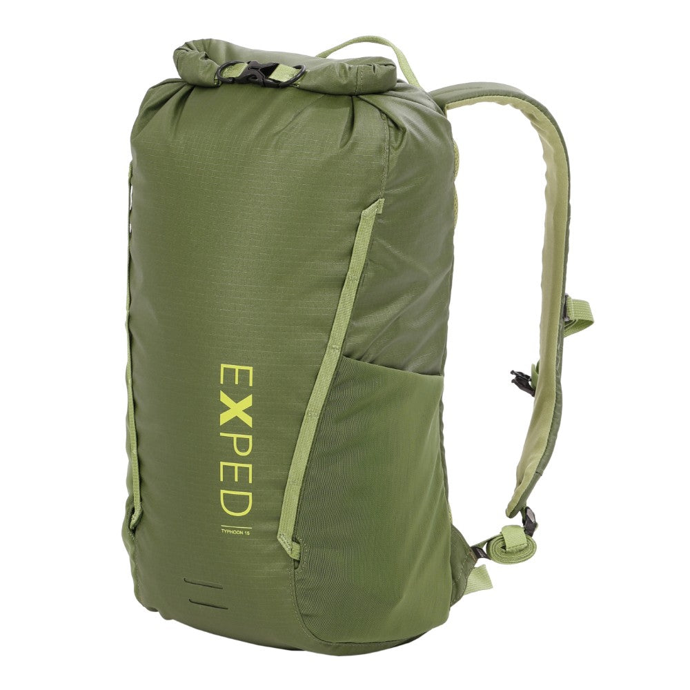 Exped Typhoon 15, forest green, front view