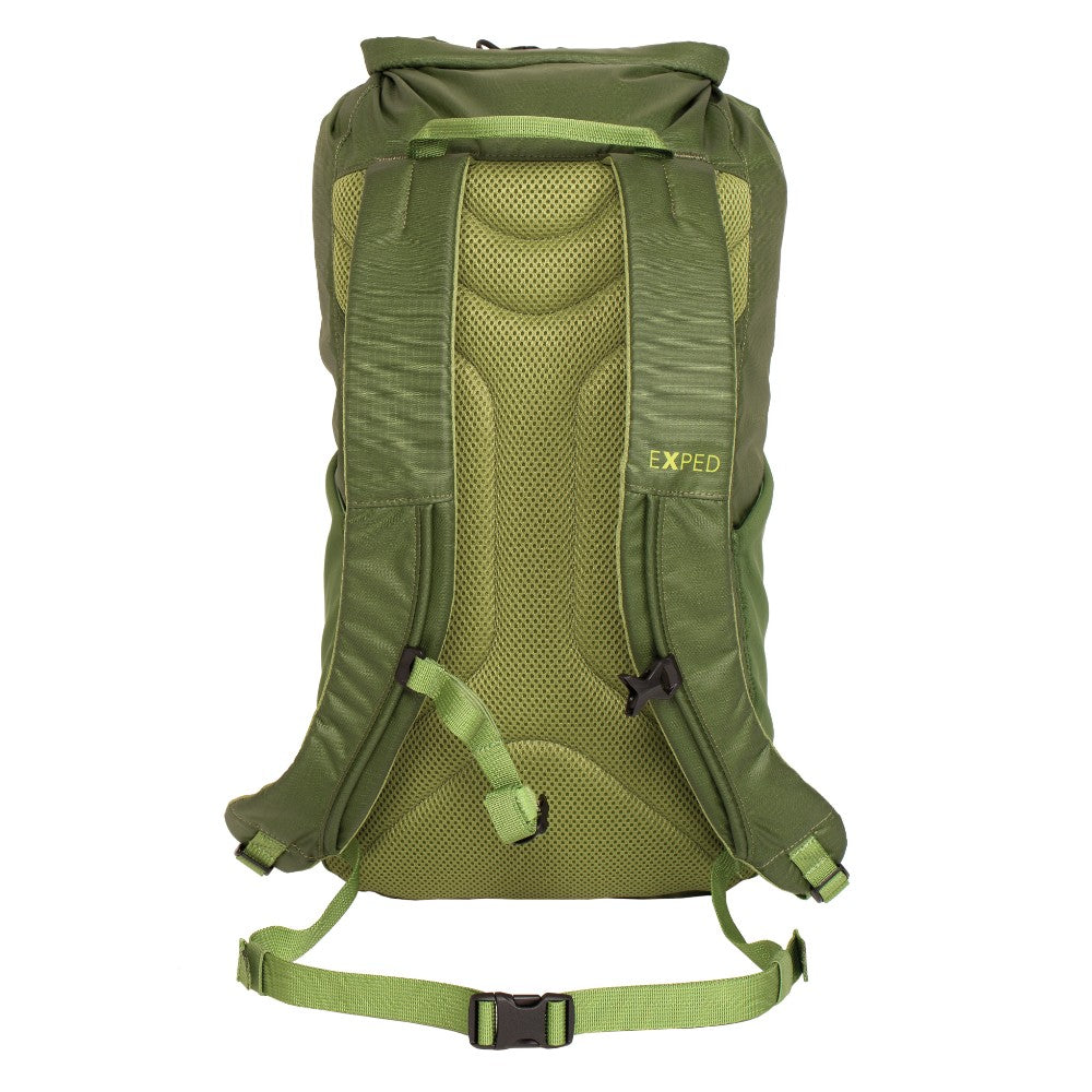 Exped Typhoon 15, forest green, back view