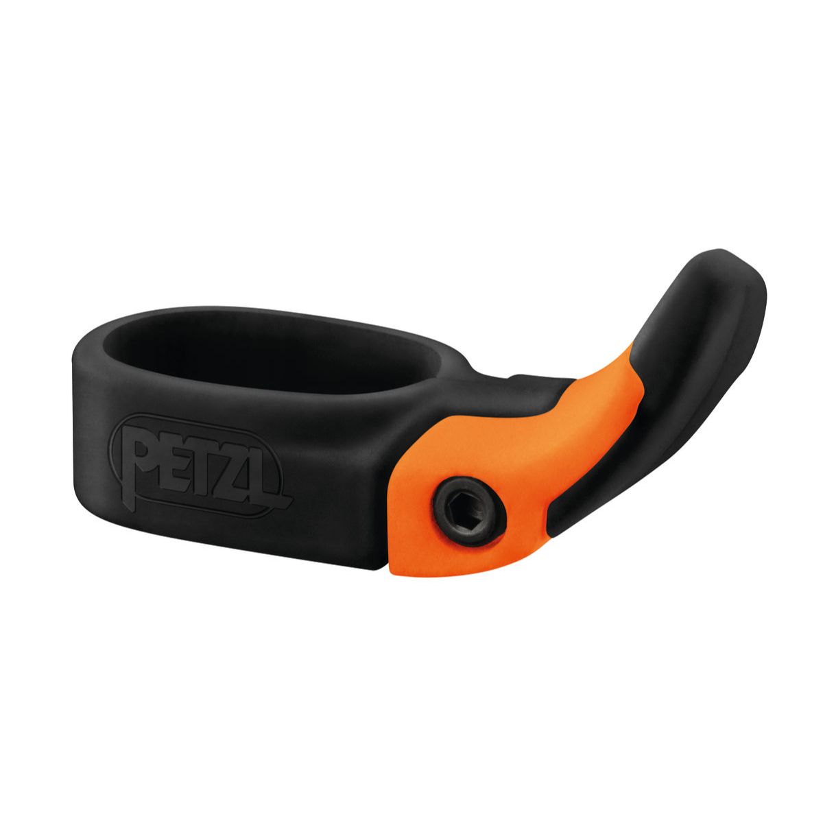 Petzl Trigrest trigger for summit ice axes in black and orange
