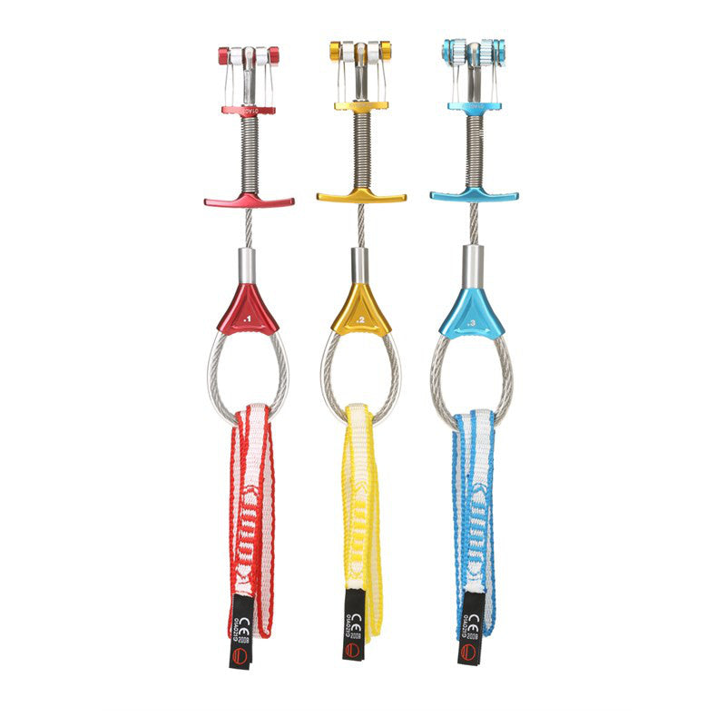 Wild Country Zero Friend Set, showing sizes 0.1,0.2,0.3 side by side in Red, Yellow and blue
