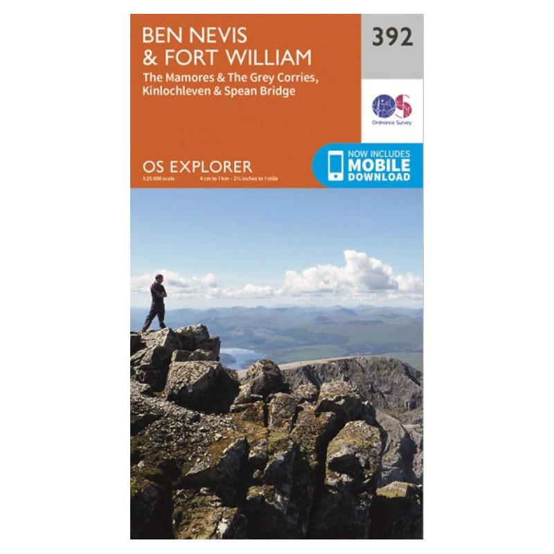 Ben Nevis and Fort William - OS Explorer Map 392