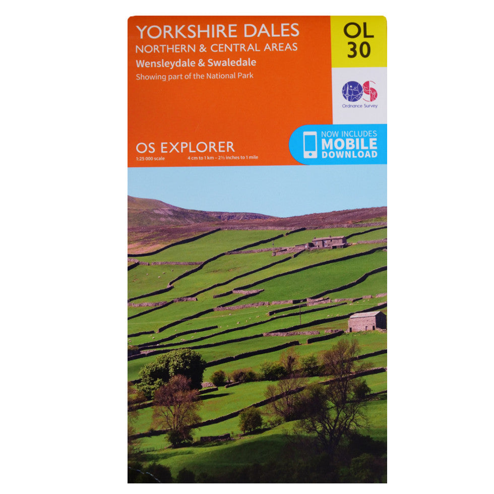 Yorkshire Dales Northern and Central OL30 Front Cover