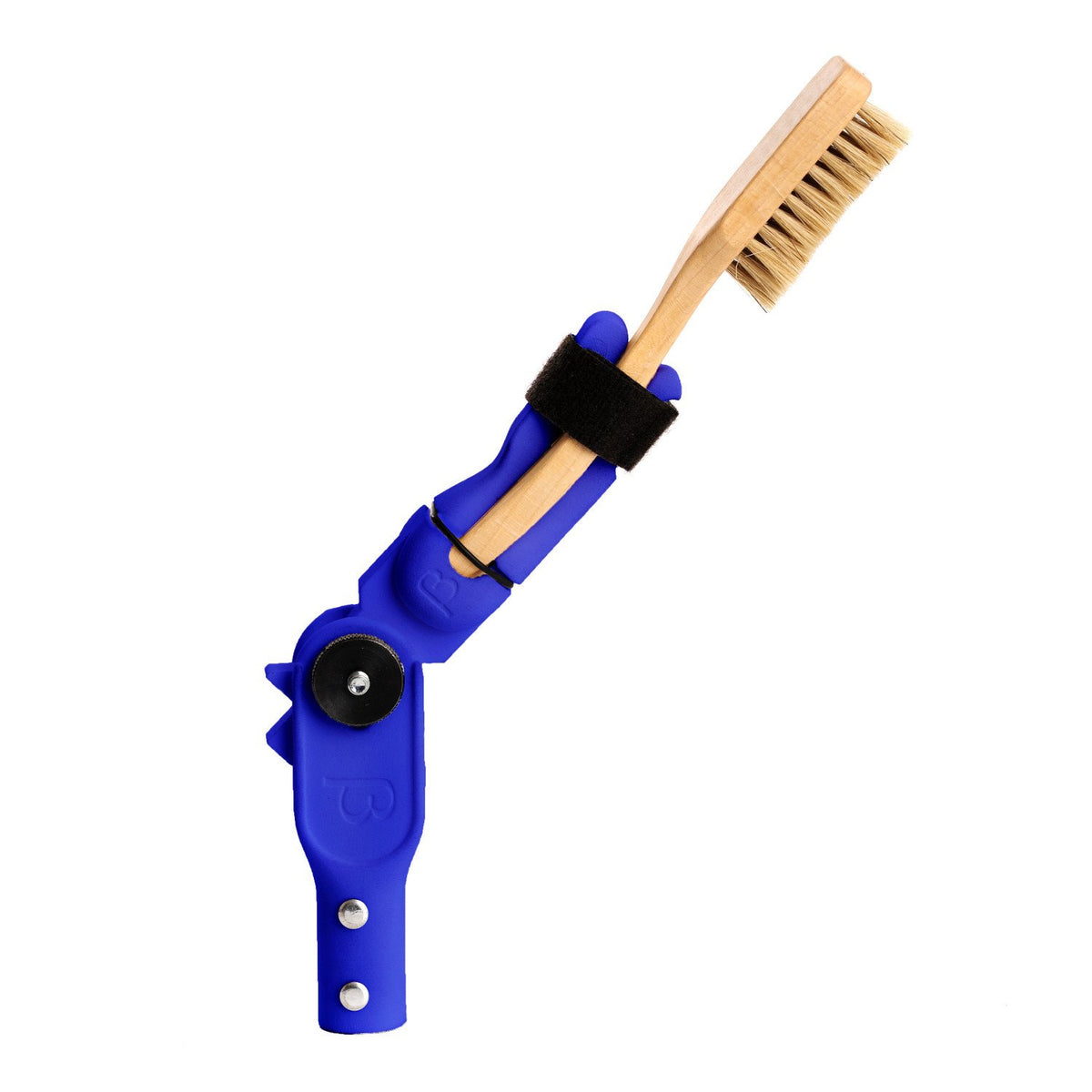 Beta Project bouldering Brush Stick, head shown at 45 degree angle with brush