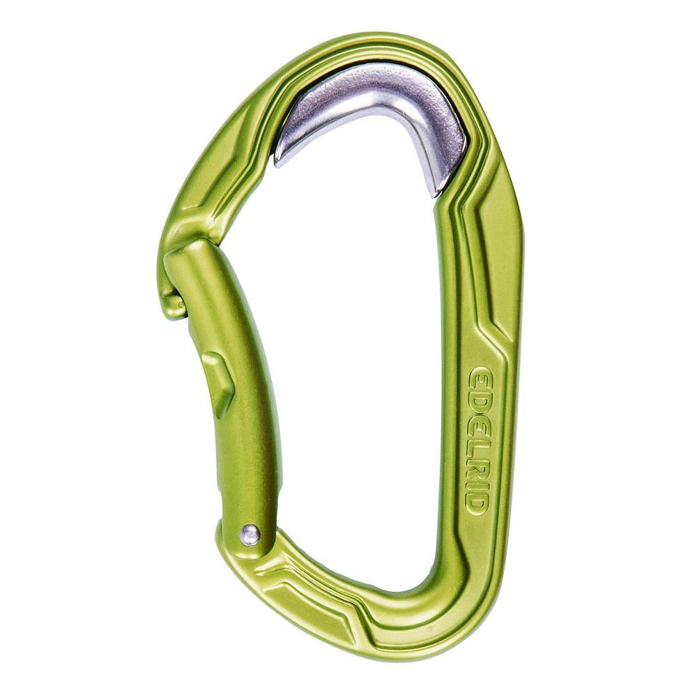 Edelrid Bulletproof Quickdraw 18cm, with black sling and silver/green carabiners