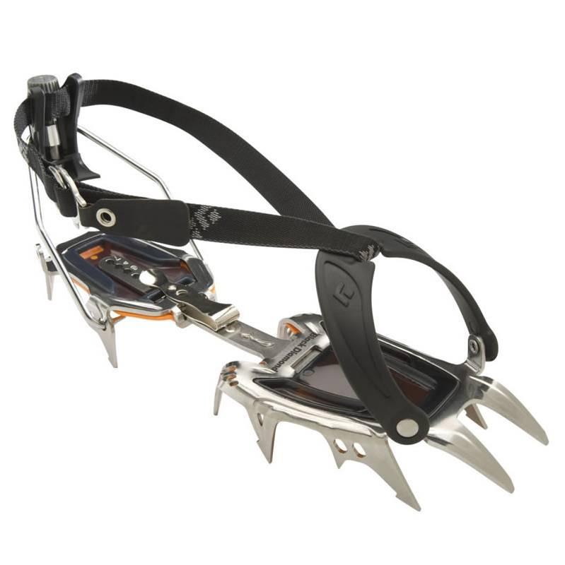Black Diamond Serac Clip Crampon, in black and stainless steel colours