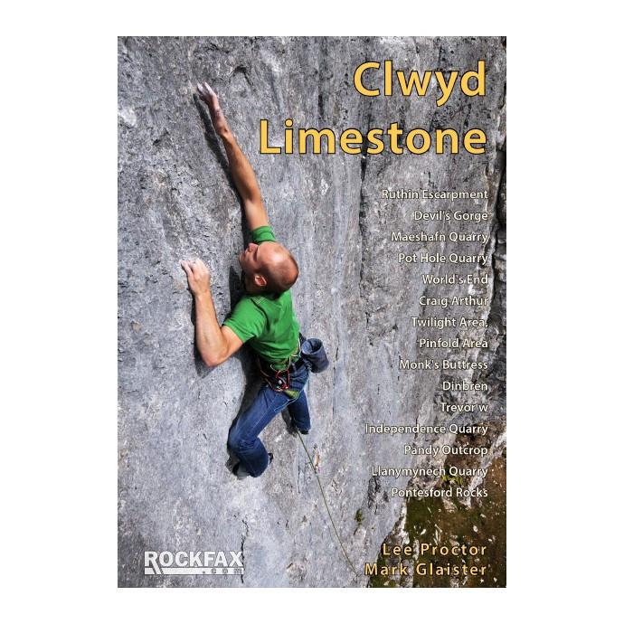 Clwyd Limestone Rockfax climbing guidebook, front cover