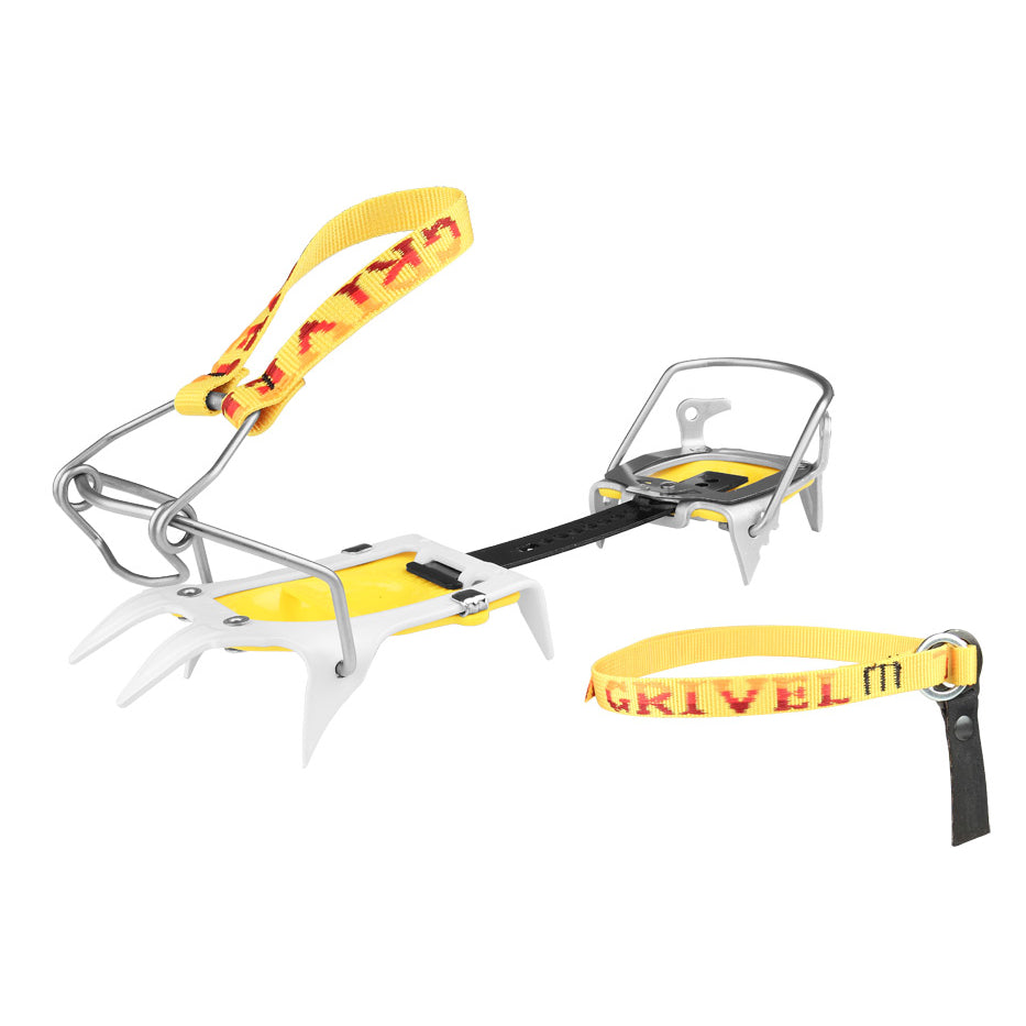 Grivel Ski Tour SkiMatic Crampons in yellow and, silver and black colours