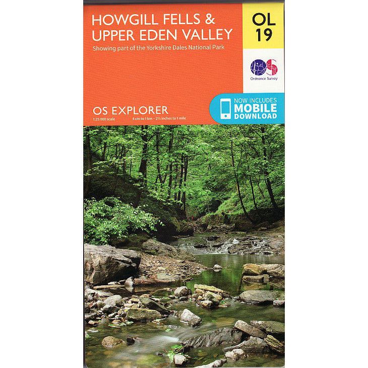 Howgill Fells and Upper Eden Valley - OS Explorer Map OL19