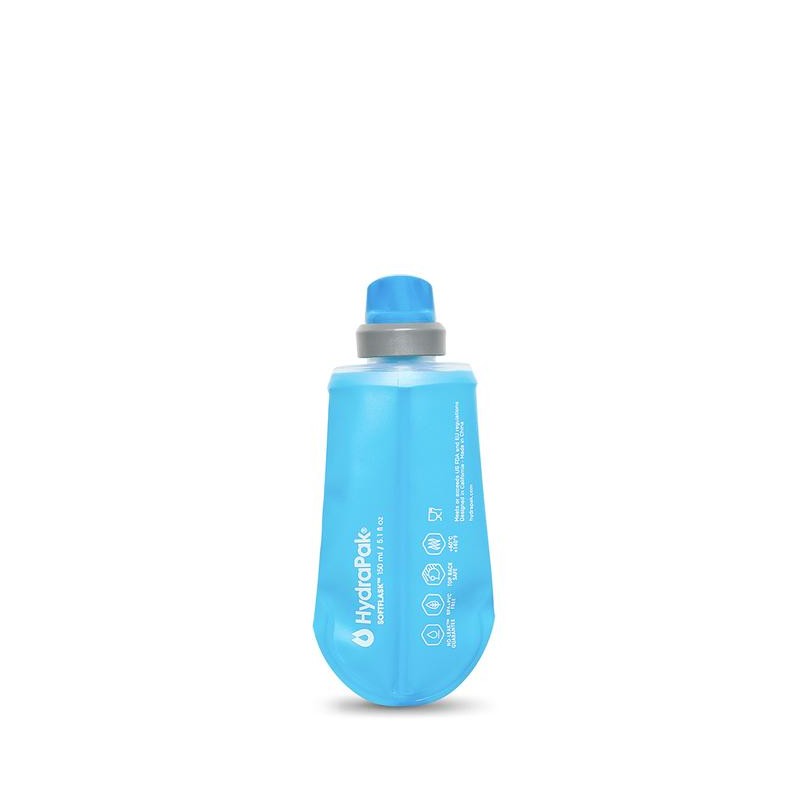 Hydrapak Softflask 150ML soft bottle in blue