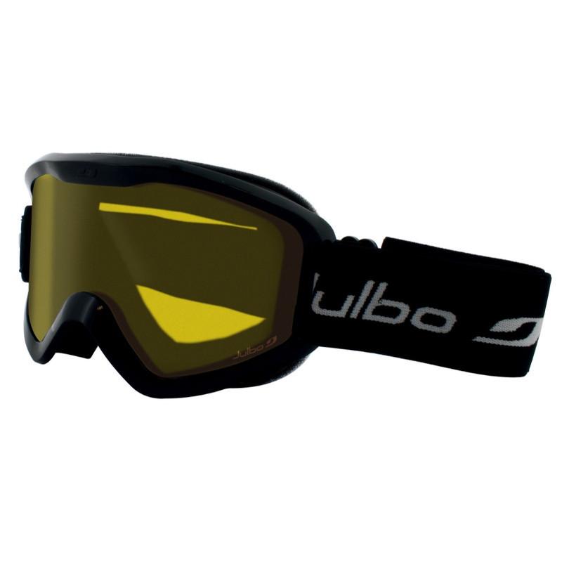 Julbo Plasma Cat 1 outdoor Goggles in black/yellow, front/side on view