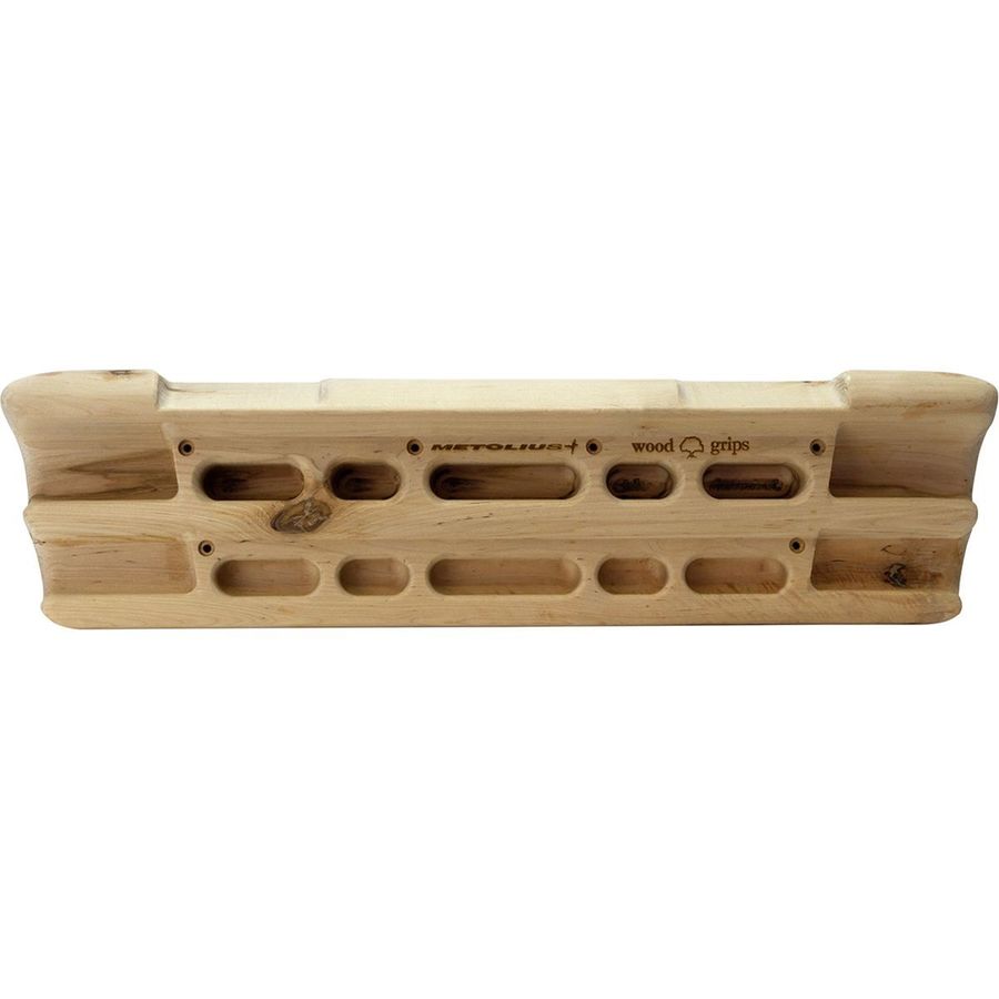 Metolius Wood Grips Compact II finger training board, front view