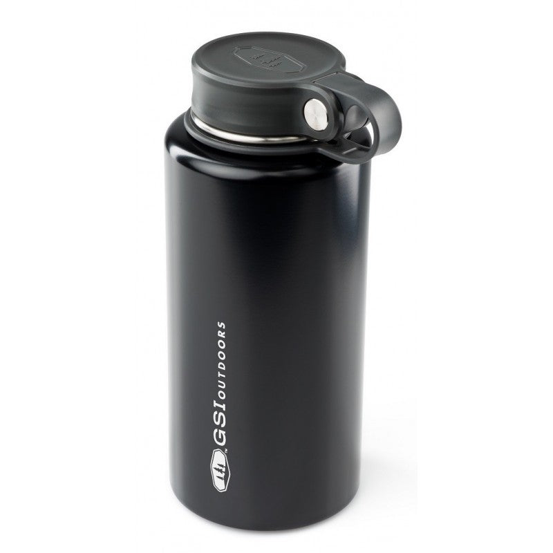 GSI Microlite 1000 Twist vacuum flask, in black with black lid