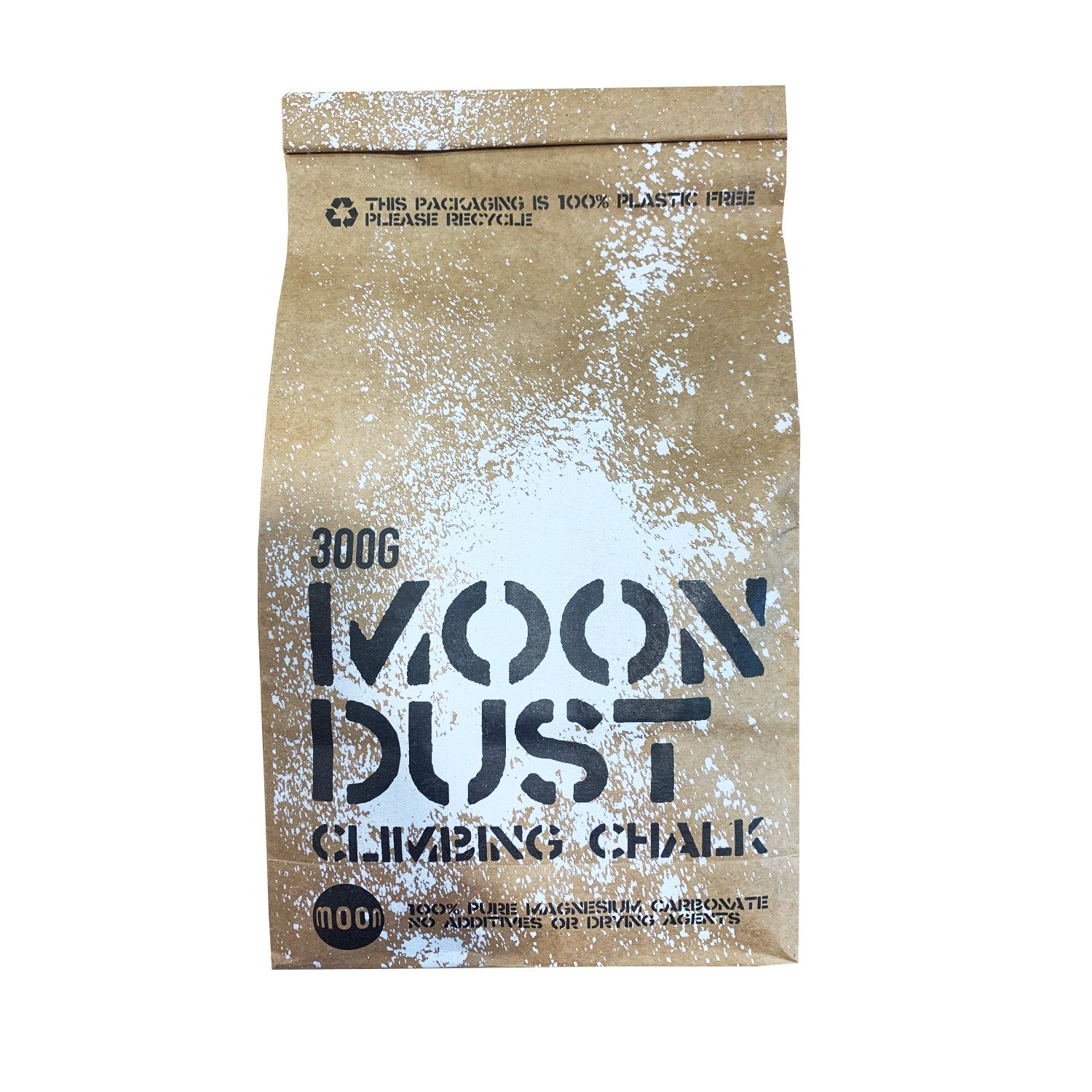 Moon Dust Climbing Chalk (300g) in recyclable paper packaging