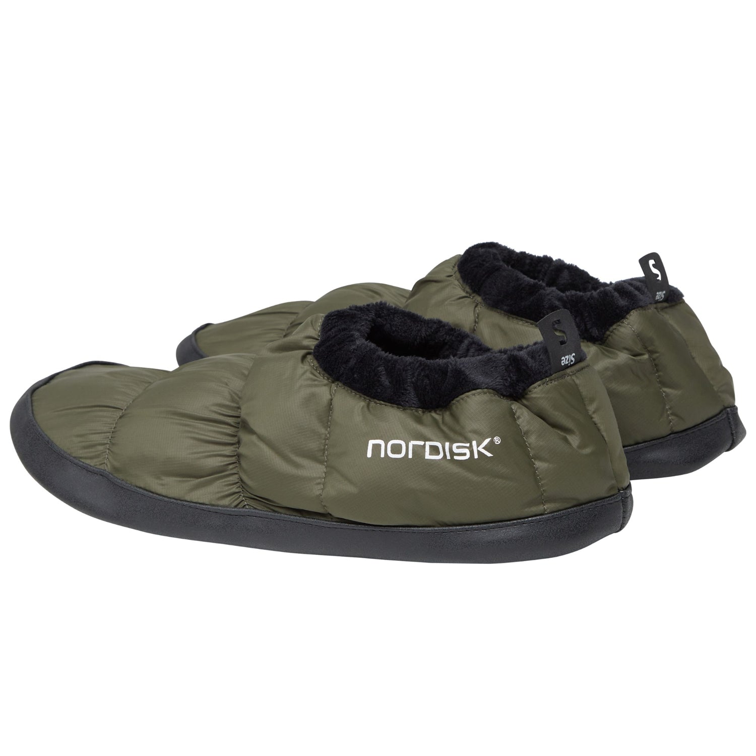 Nordisk Mos Down Slippers dark moss