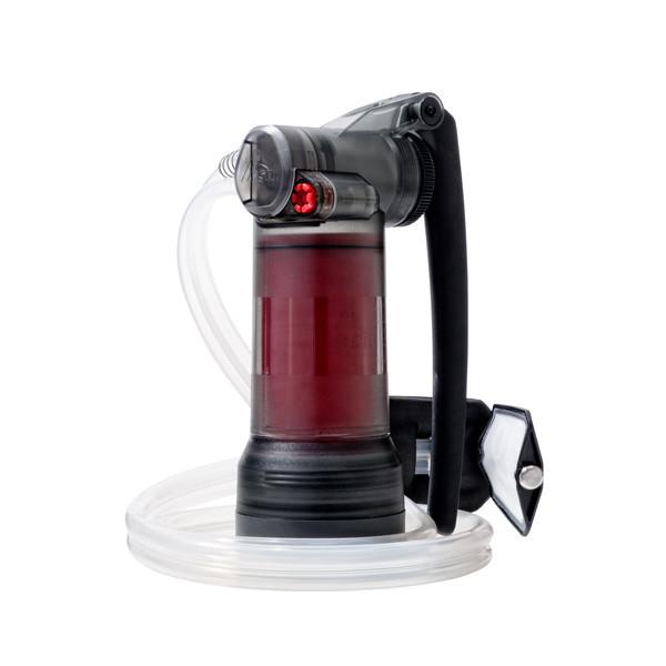 MSR Guardian Purifier, front/side view in red colour