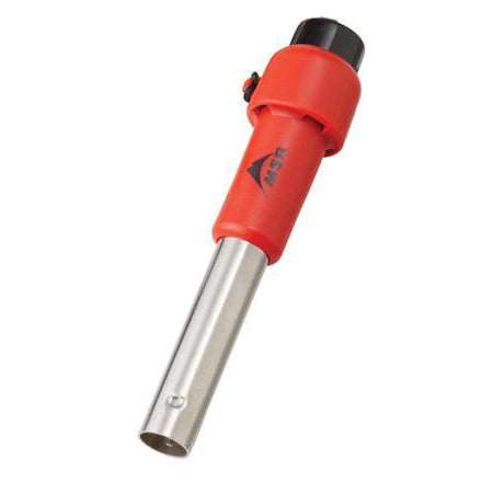 MSR Piezo Igniter, in red and silver colours. 
