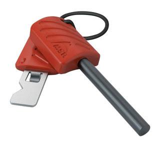 MSR Strike Igniter for lighting camping stoves, in red and silver colours