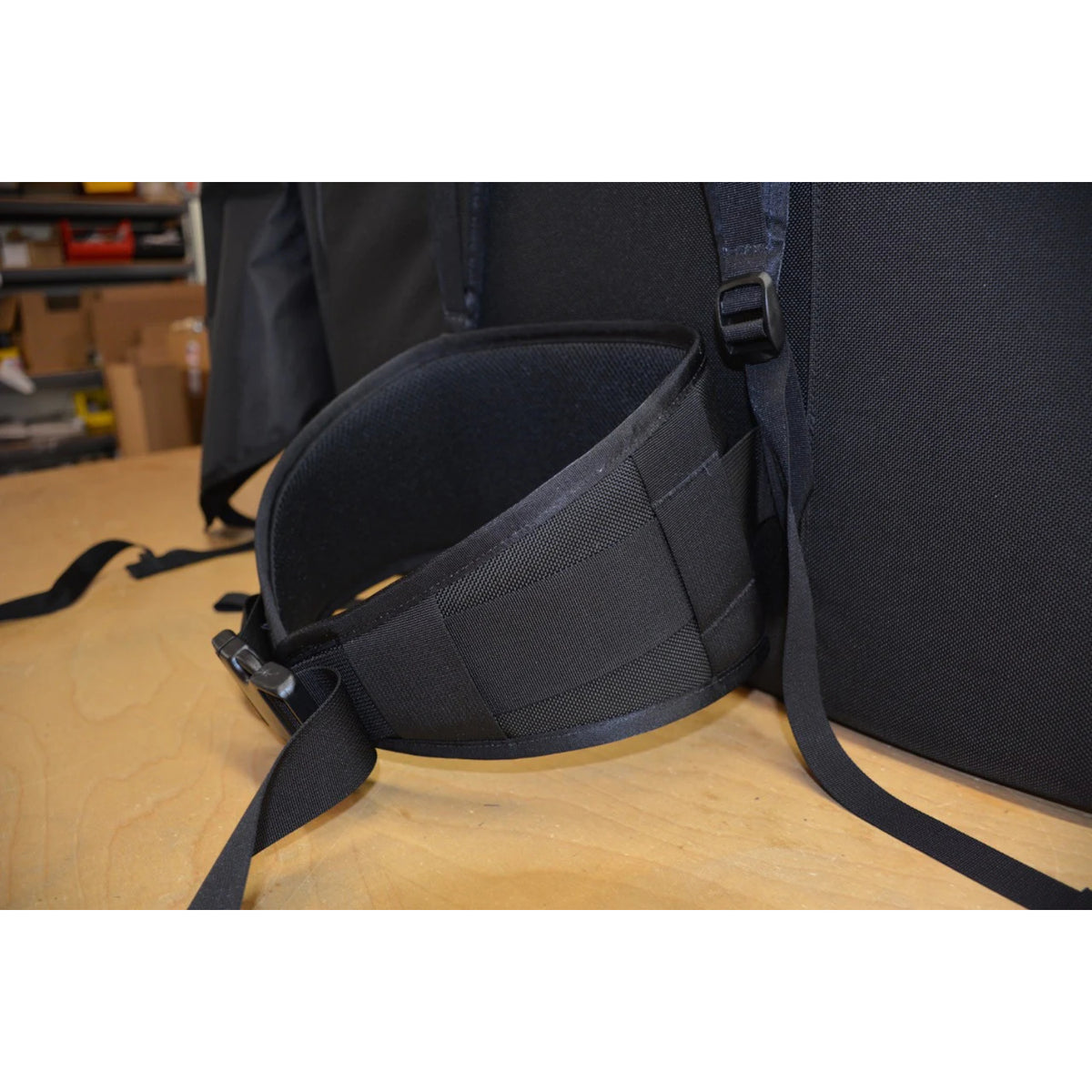 Organic Deluxe Muffin Protector hip belt in black