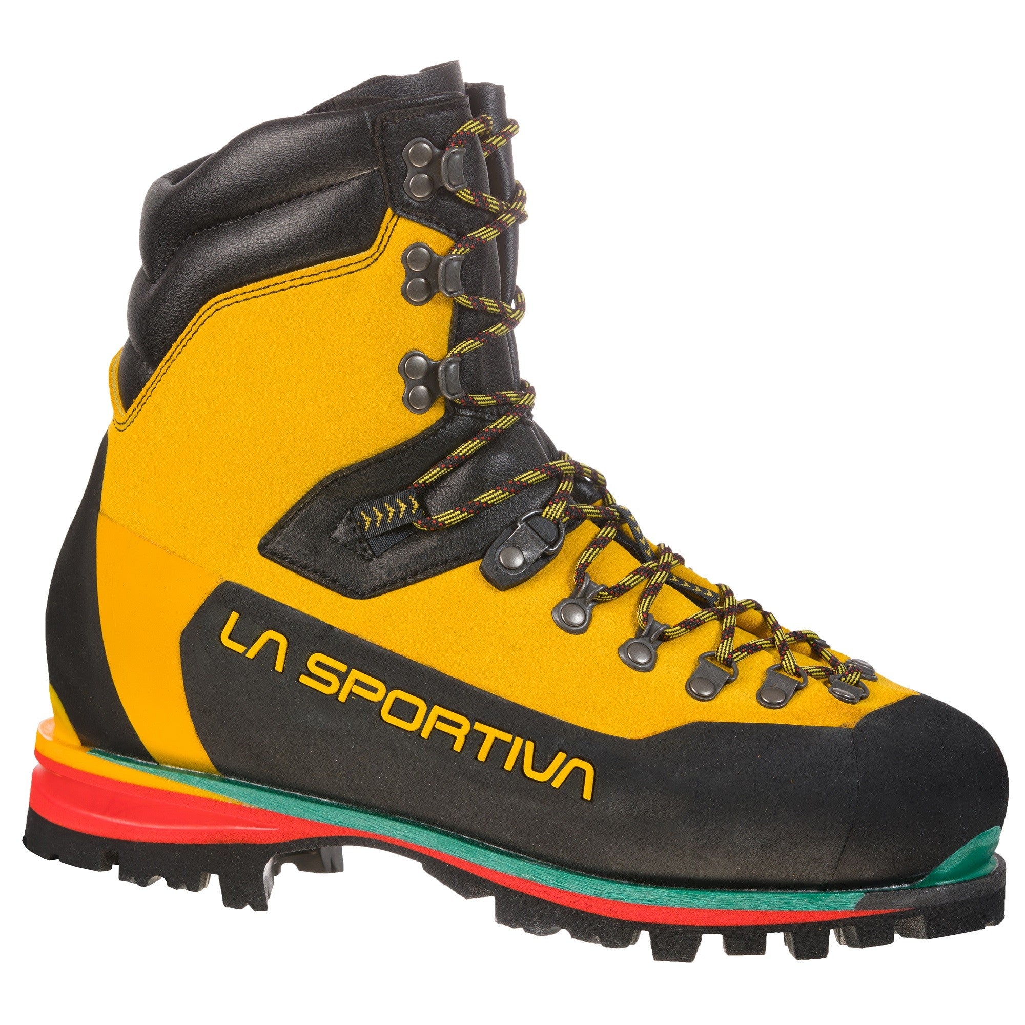 Side of La Sportiva Nepal Extreme in Black & Yellow