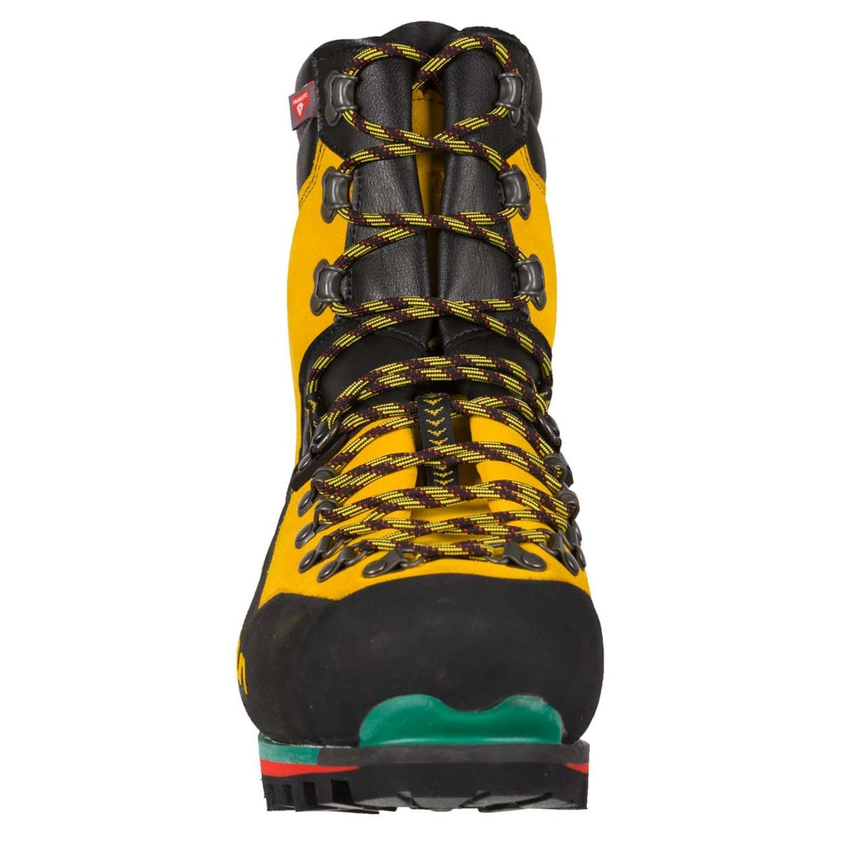 Front of La Sportiva Nepal Extreme in Black &amp; Yellow