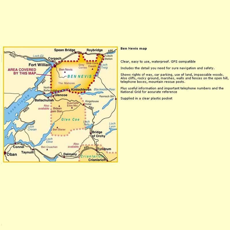 Harvey walking Maps Ben Nevis