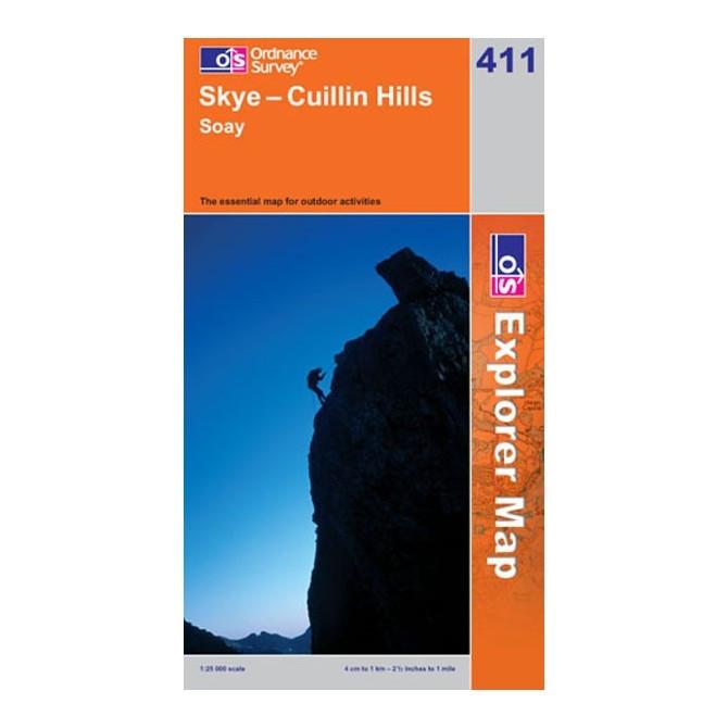 Skye Cuillin Hills - OS Explorer Map 411