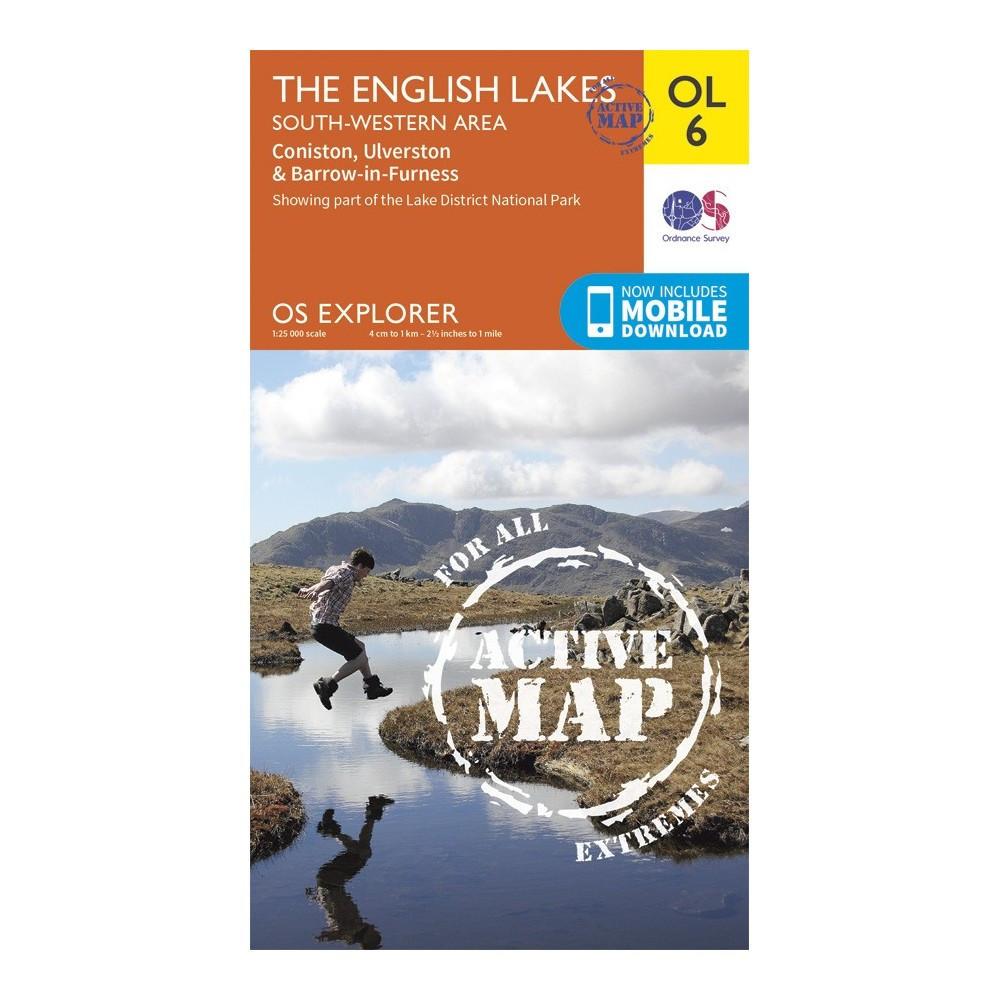 The English Lake District SW Area - OS Explorer Map OL6 Active