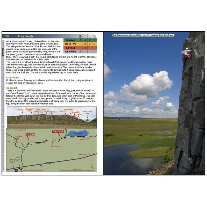 Northern England guide, inside page examples showing photos and directional maps