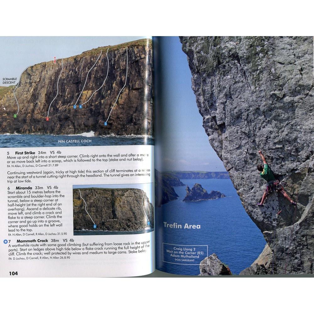 Pembroke Volume 1 climbing guide, including photos and route descriptions