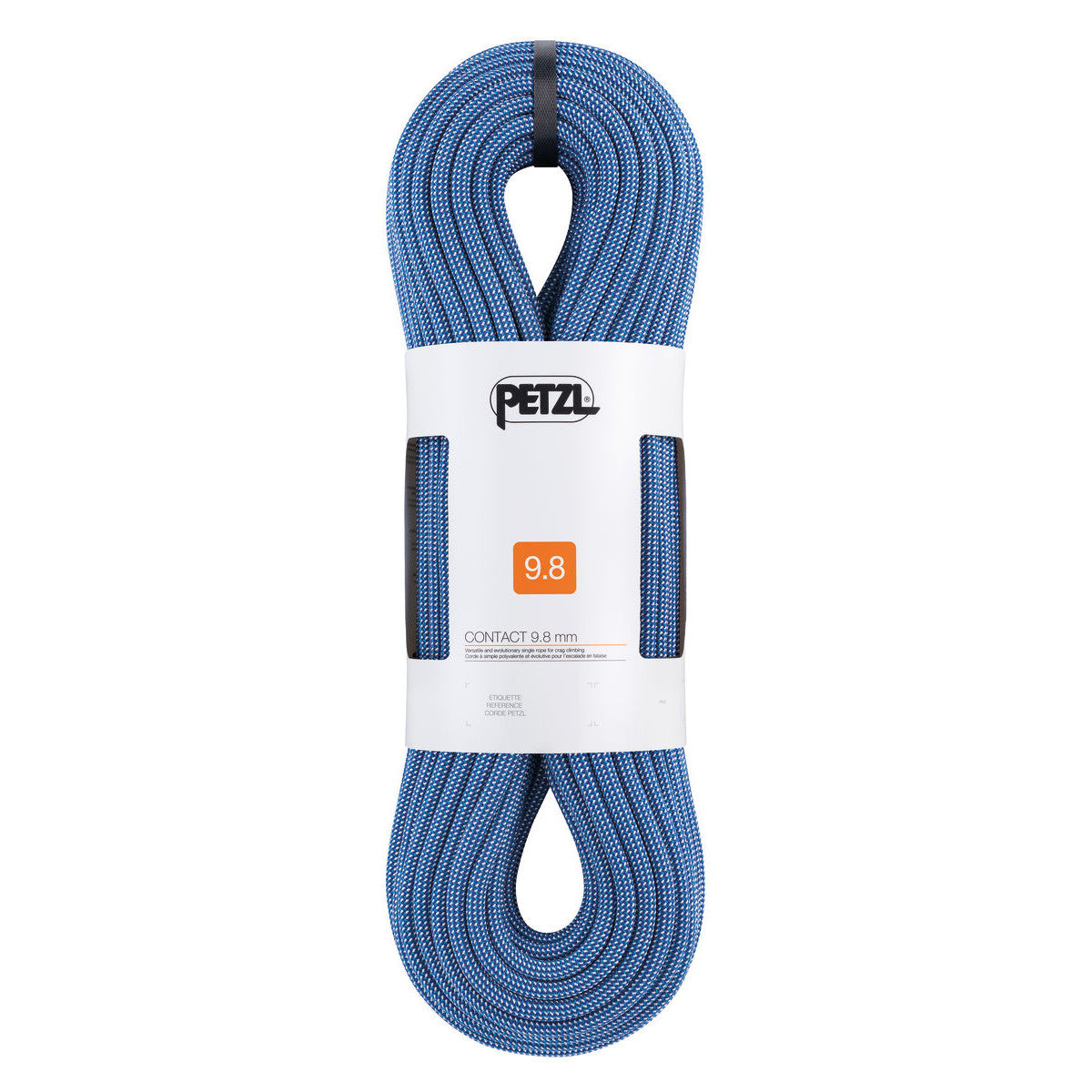 Petzl Contact 9.8mm 80m rope in blue