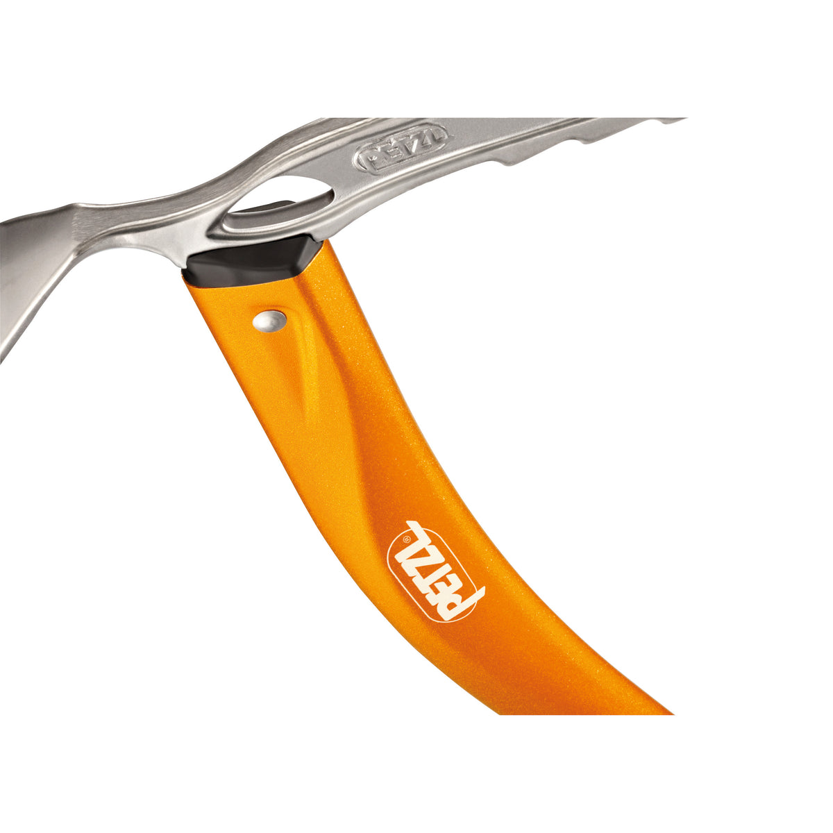 Petzl Summit Evo Ice Axe, close up view of the head