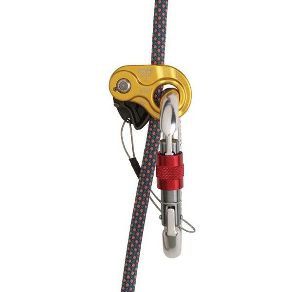 Wild Country Ropeman 2 ascender, shown in use with a climbing rope