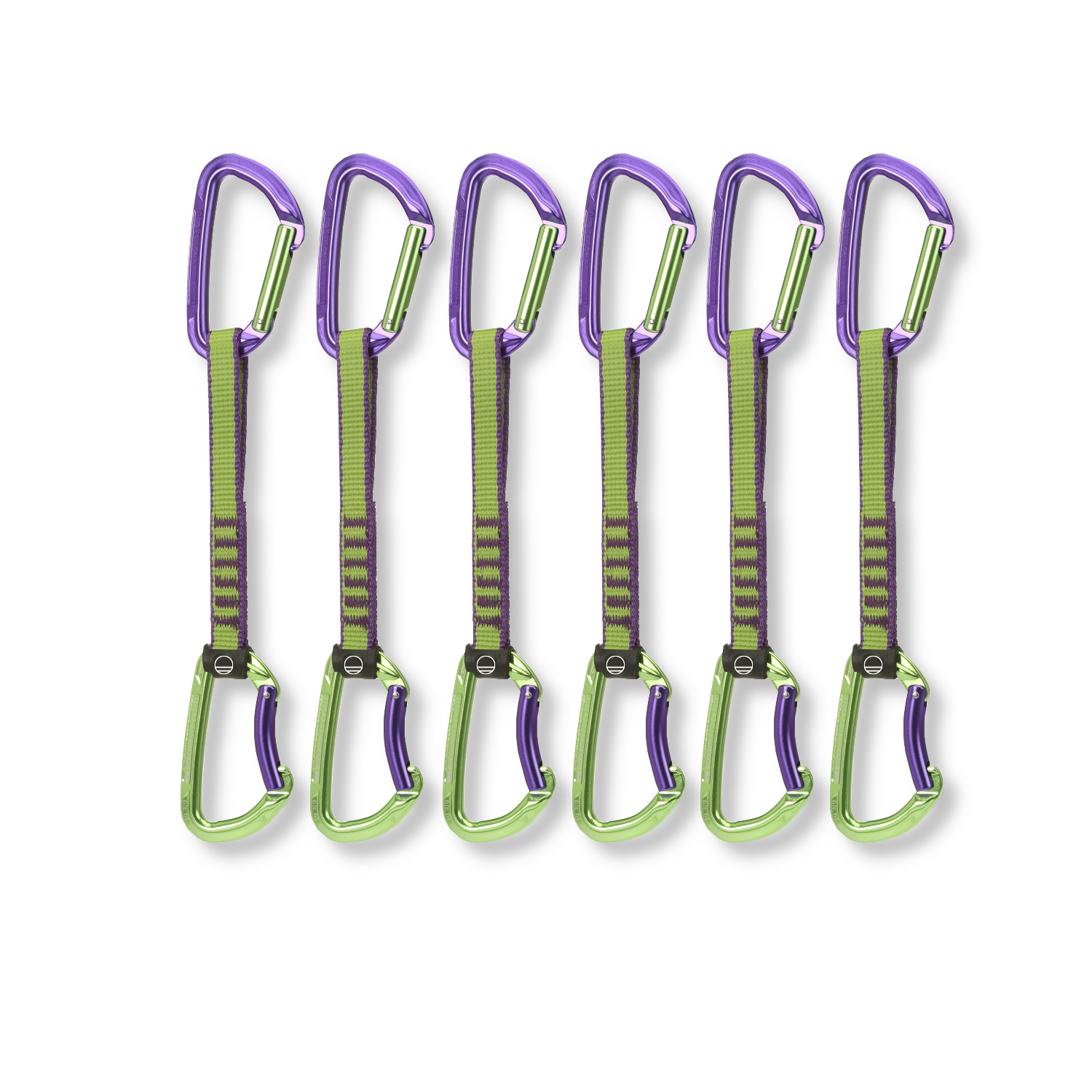 Wild Country Session Quickdraw 6-Pack in purple and green colour 
