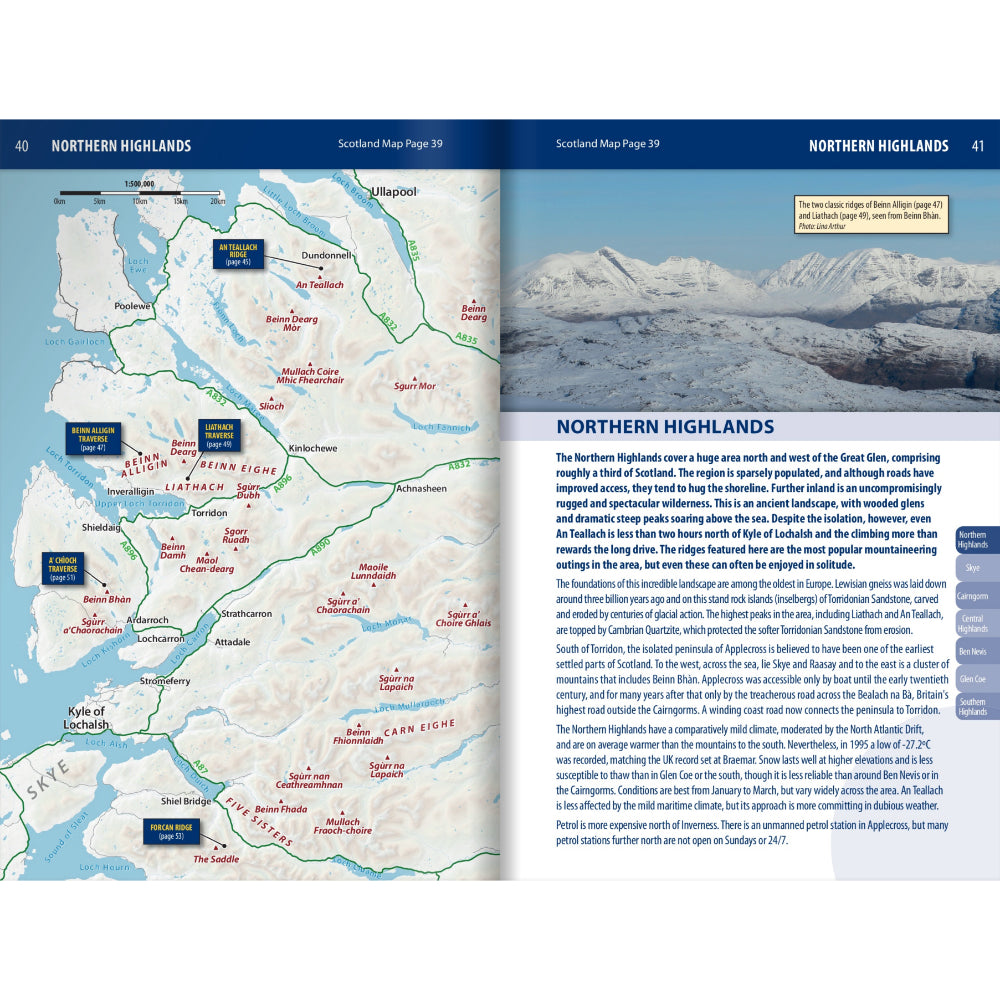 Snow &amp; Ice: Winter Mountaineering Routes of Great Britain, Example Page